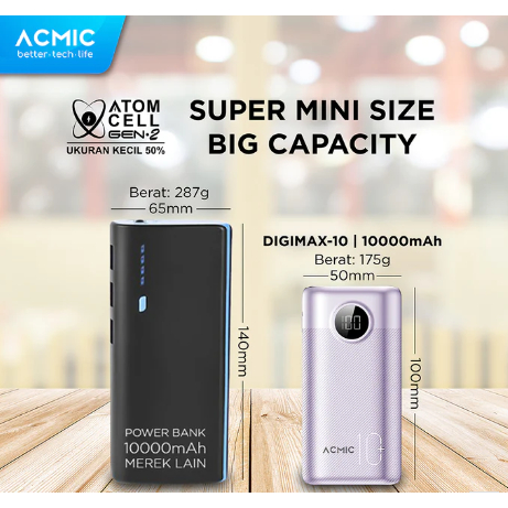 PRODUK VARIAN POWERBANK ACMIC / Powerbank 16