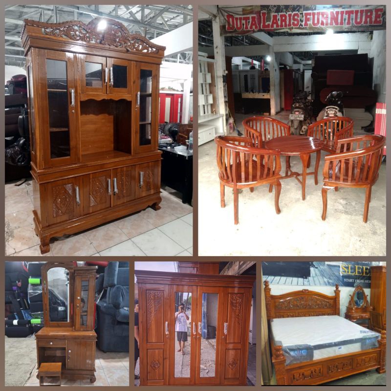 paket nikah seserahan furniture kamar set kayu