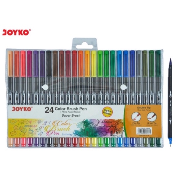 

ART F3P5 JOYKO Super Brush Pen 24 warna CLP 13 A SUPER BRUSH PEN 24 warna