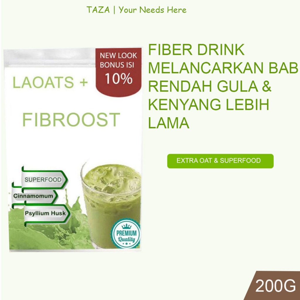 Minuman Fiber Penurun Berat Badan Pelangsing Badan Fiber Drink Minuman Pelangsing Badan Laoats