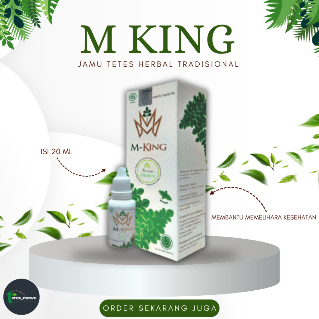 M KING | MKING | MORINGA KING | OBAT TETES HERBAL | JAMU TETES TRADISIONAL | OBAT KANKER | OBAT DIBE