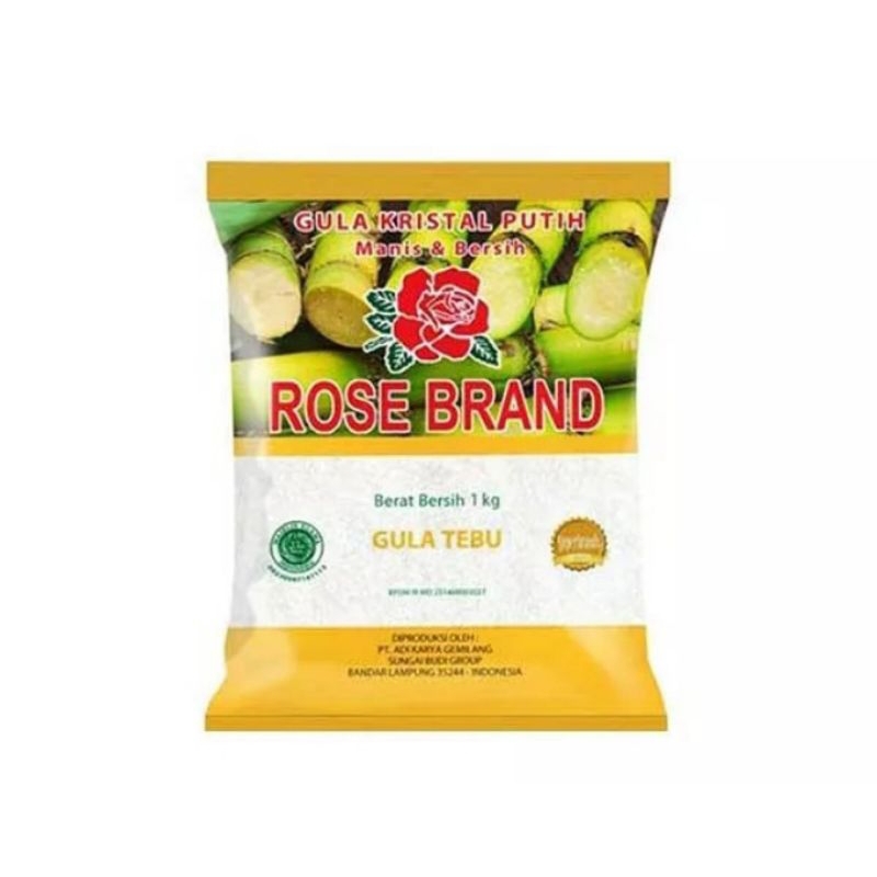 

Rose Brand Gula Tebu Murni Kuning 1kg