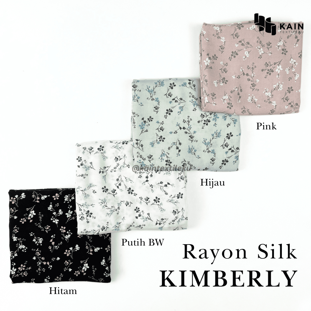 0,5 meter Bahan Kain Rayon Silk Kimberly