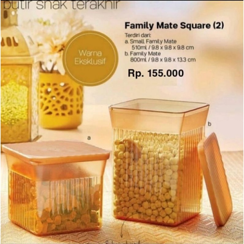 Paket set Gold (1 Midi Canister + 5 Clear bowl + 2 Family Mate)
