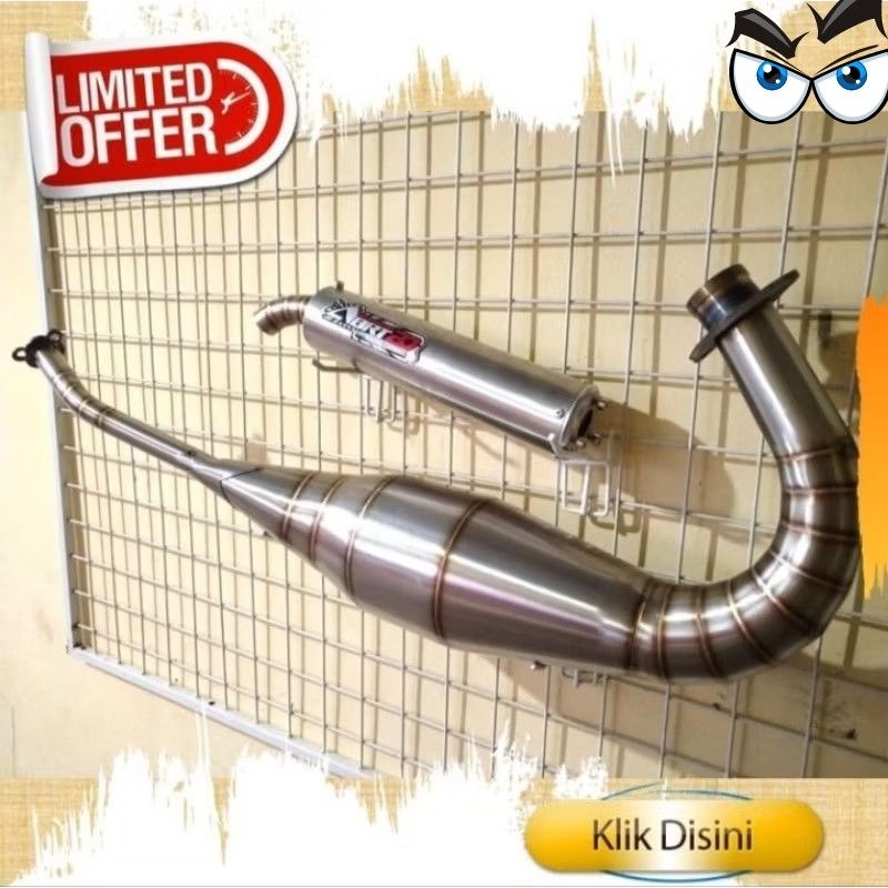 KNALPOT ABRT20 PNP NINJA R RR SS FULL STAINLESS STELL