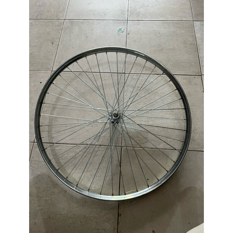 VELG/RIM/LINGKAR BESI SEPEDA UKURAN 28 inch ONTHEL DEPAN ATAU BELAKANG SIAP PAKAI
