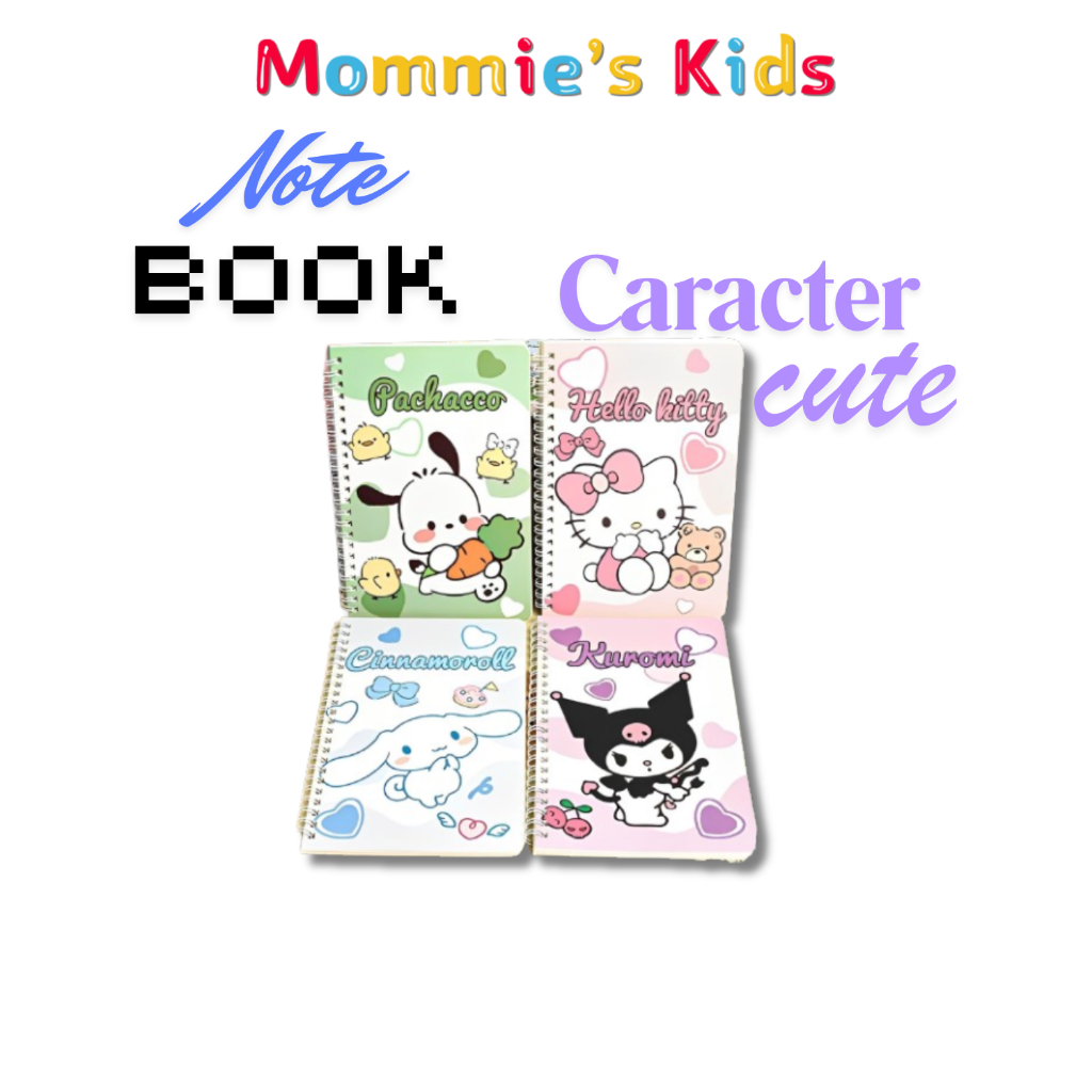 

Notebook Buku Tulis Ukuran A5 Karakter Lucu Kuromi, Cinnamoroll, My Melody dan Hello Kitty MK634