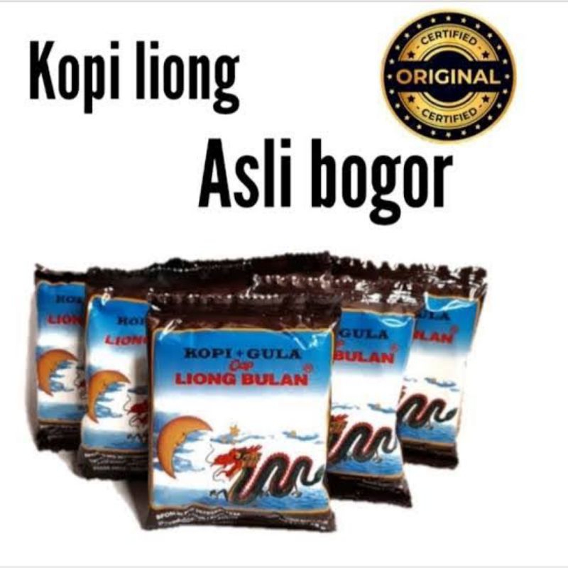 

Kopi liong plus gula asli bogor 28gr