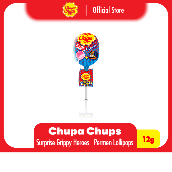 

Chupa Chups Lollipops Surprise Changing Faces 12g - Permen Lolipop Rasa Anggur