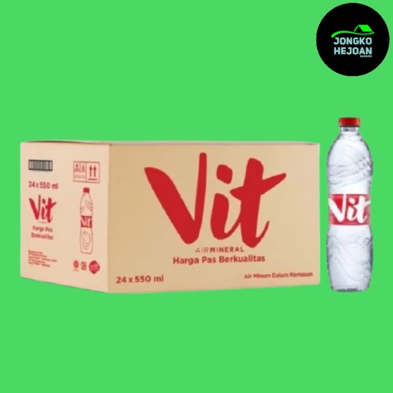 

Vit Mineral Water Botol 550ML 1 Dus isi 24 Botol