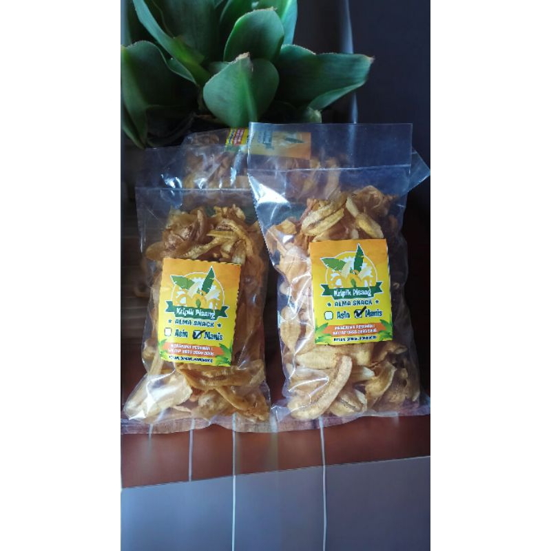 

Kripik Pisang Kepok Manis Gurih, Renyak, Kriuk