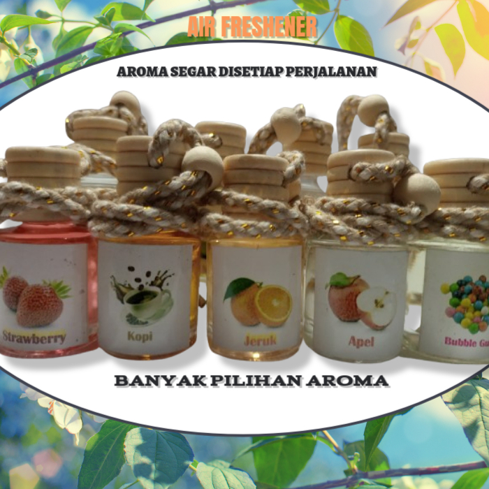 Pengharum Pewangi Ab Parfum Ruangan Mobil Wangi Car Aroma Buah Apel Kopi Bali Jeruk Manga Strowbery 