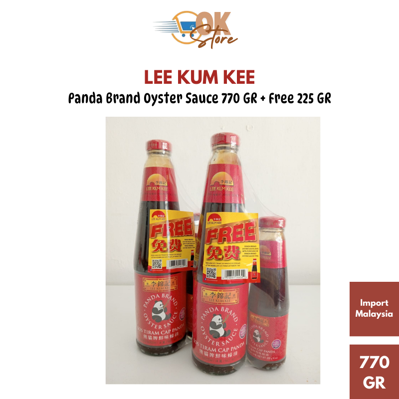 

Saus Tiram Lee Kum Kee Panda Oyster Sauce 770 GR + Free 225 GR (Expiry 14 August 2027) (Import Malaysia)