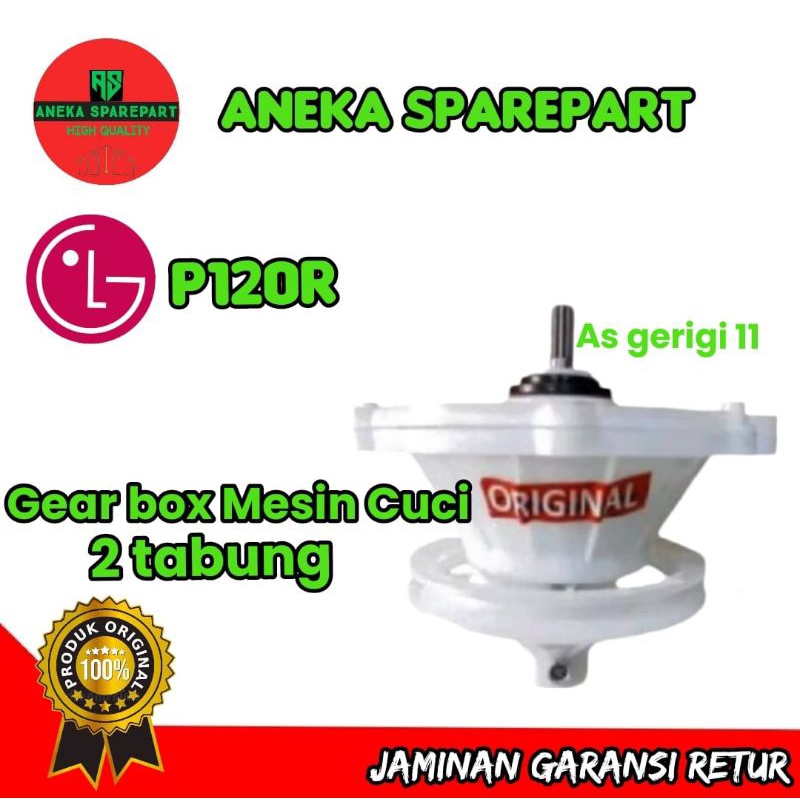 Gearbox LG P120R / girbox mesin cuci lg 2 Tabung Pully Dua  p120r