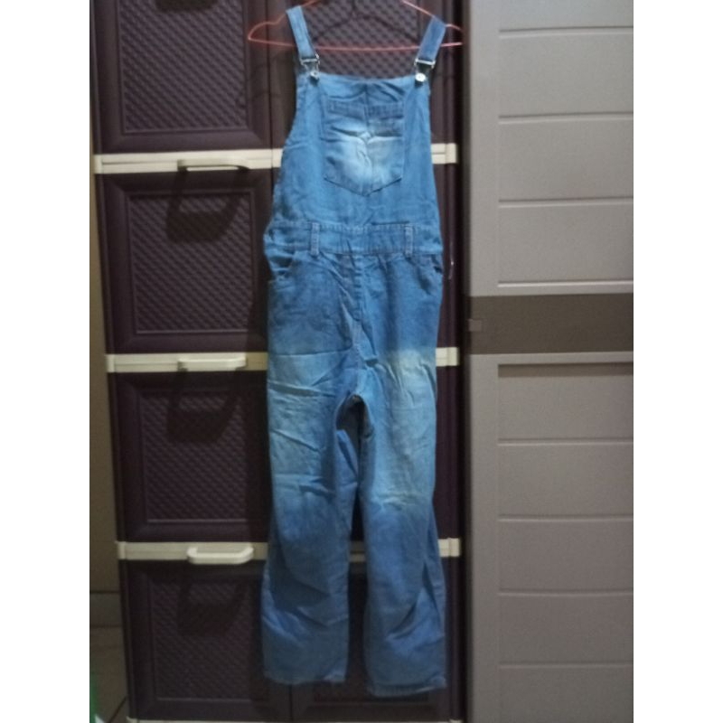 preloved overall jeans
