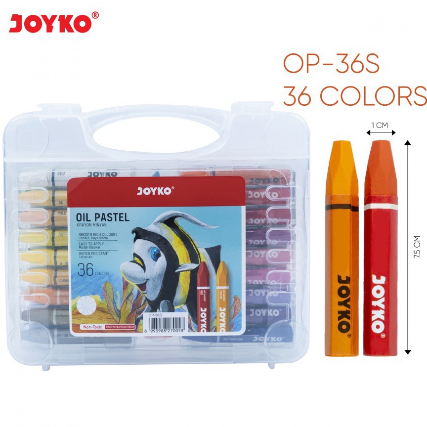 

KODE Y7T Crayon Joyko TiTi 36 Warna Krayon Oil Pastel 36 Colour SHSNP