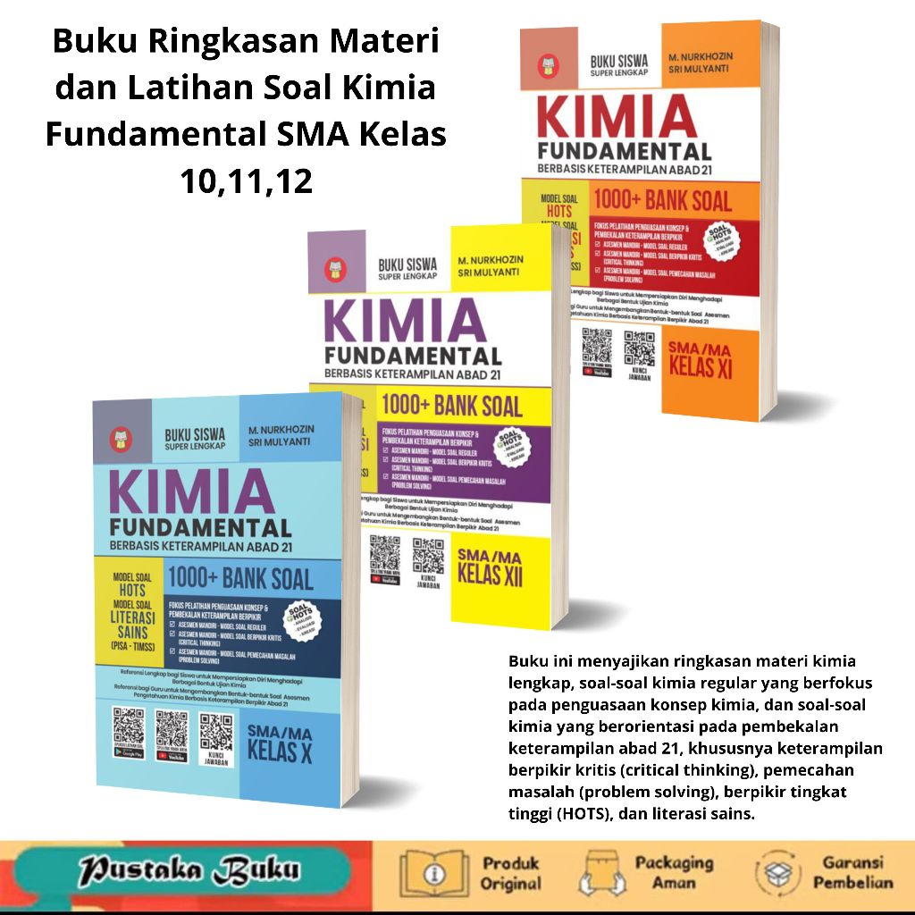 Buku Ringkasan Materi dan Latihan Soal Kimia Fundamental SMA/MA Kelas 10/X/11/XI/12/XII