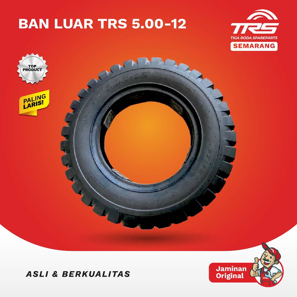 TRS Ban Luar 500-12 Motor Roda Tiga Tossa Viar 300CC Jialing Pnp Mobil Spareparts Original TRS