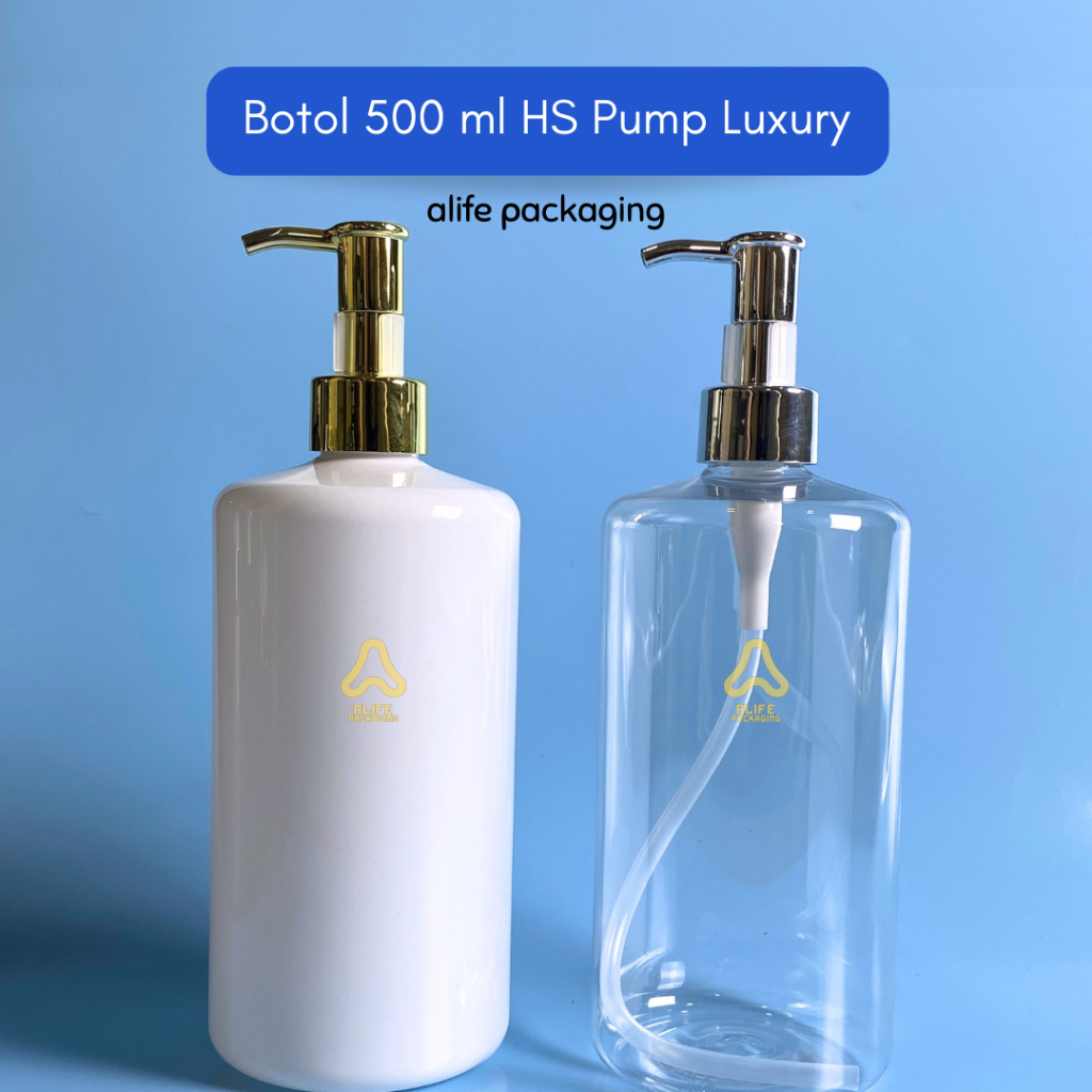 Botol Pump Luxury 500 ml | Botol Pump 500 ml | Botol Pump Lotion 500 ml - HS