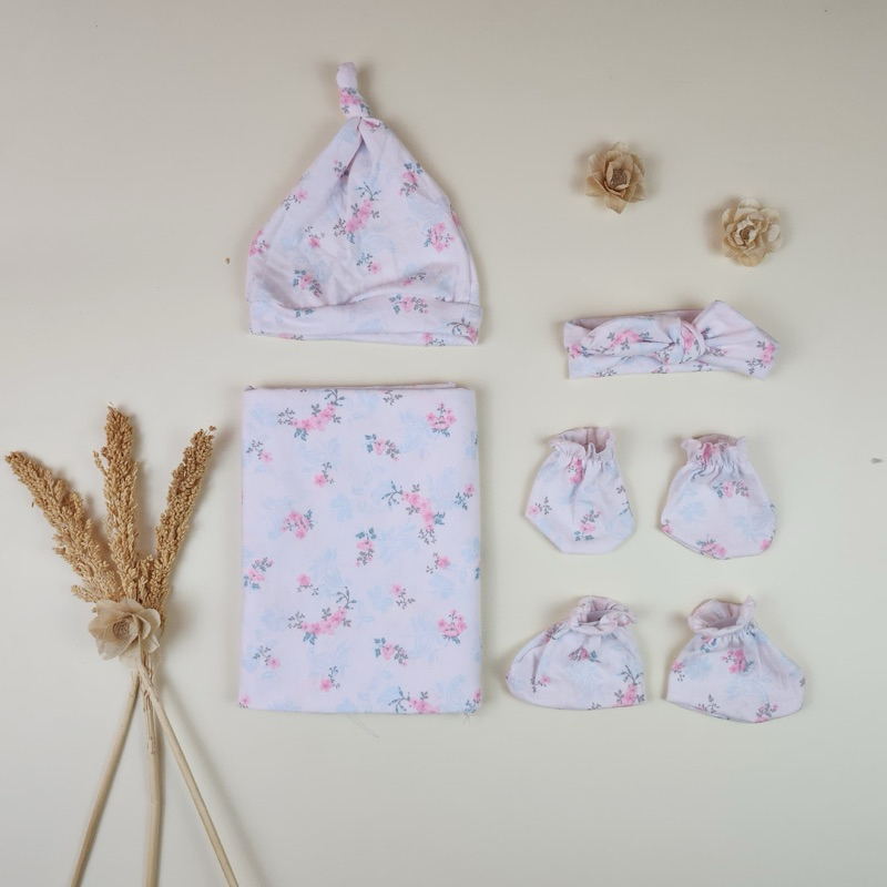 Qill.baby - Bedong bayi set/bedong bayi perempuan/bedong bayi lucu/bedong bayi newborn