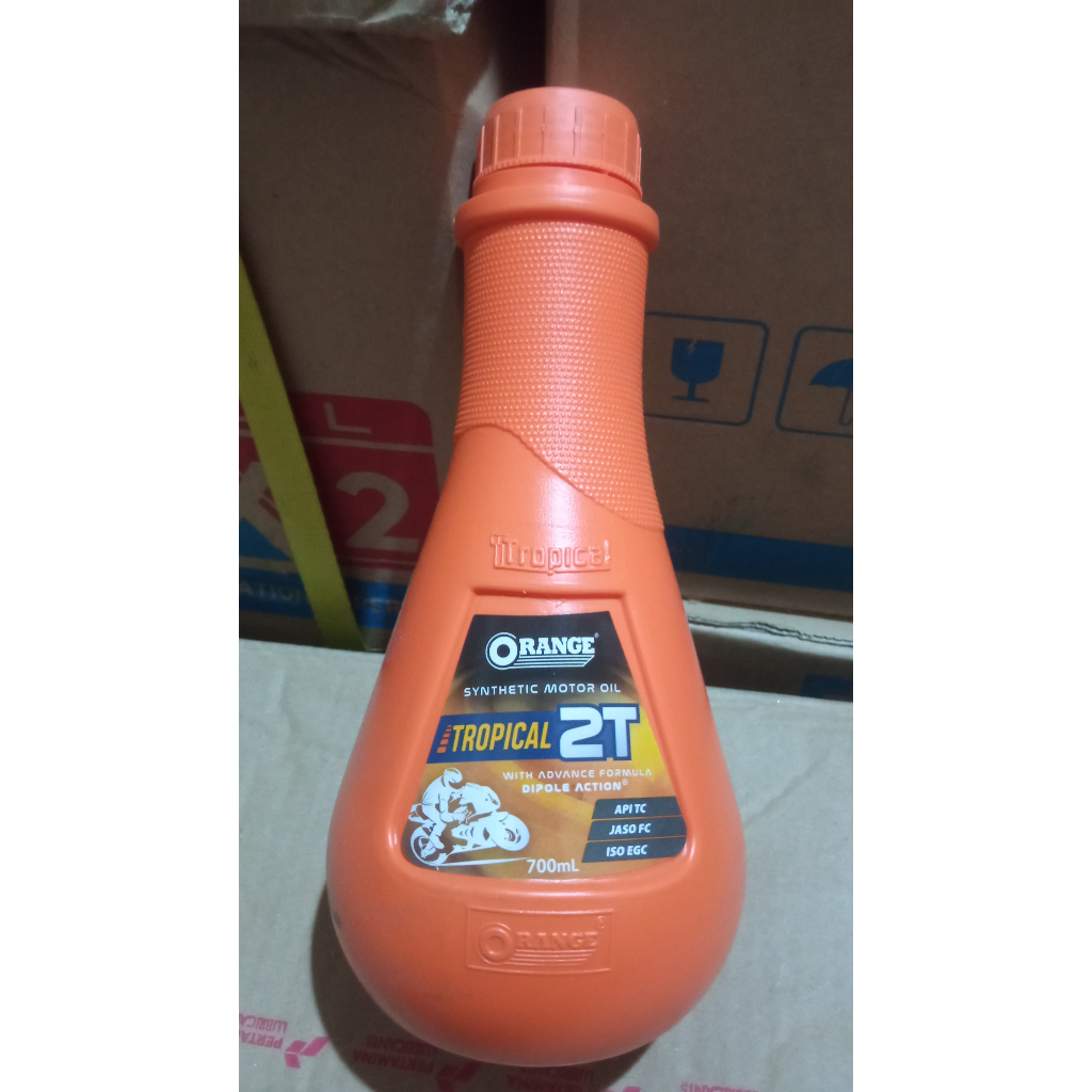 OLI 2T / OLI SAMPING MOTOR 2 TAK ORANGE / ORANGE 2T TROPICAL 700 ML (0,7L)