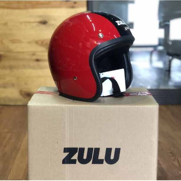 Helm Helmet Zulu Viper Red Rubber