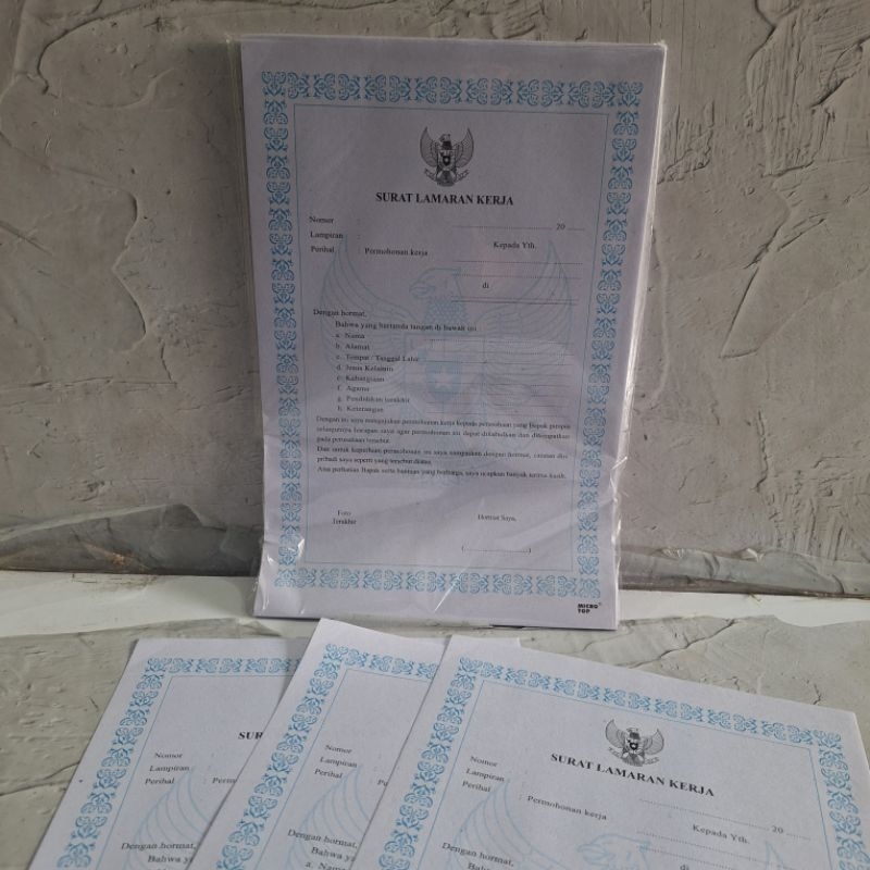 

Kertas Lamaran Kerja