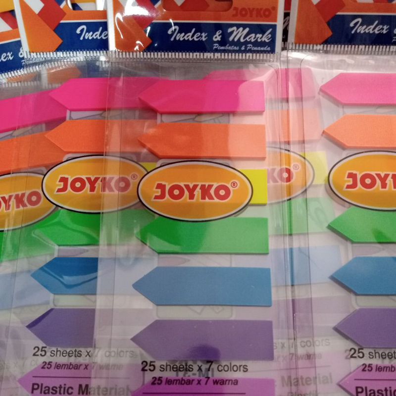 

Index & Mark IM-31 (bahan plastik) 1pcs 25lembar x 7warna #Kertas penanda dan pembatas