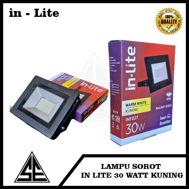 LAMPU SOROT IN LITE 30 WATT KUNING