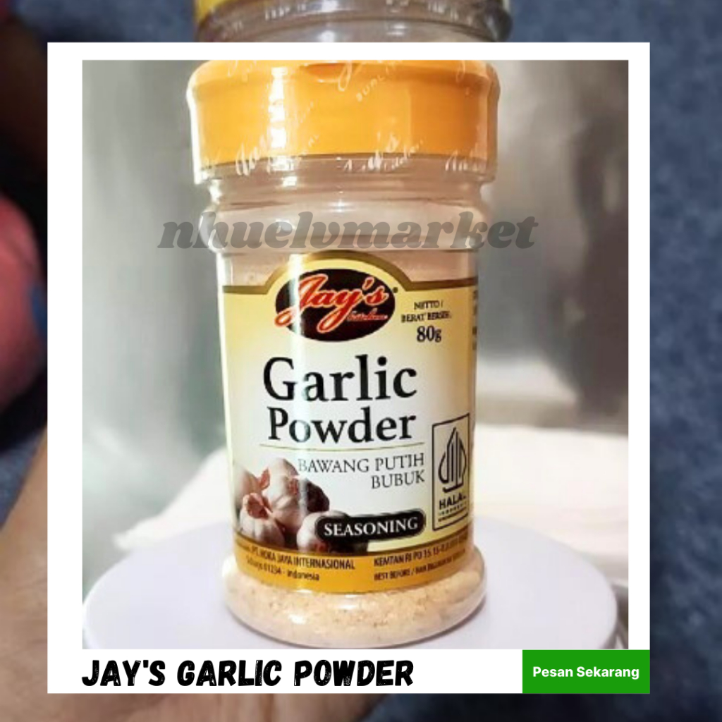 

Jays Garlic Powder 80gr - Kekuatan Alami dalam Setiap Masakan Anda|Bawang Putih Bubuk Jays