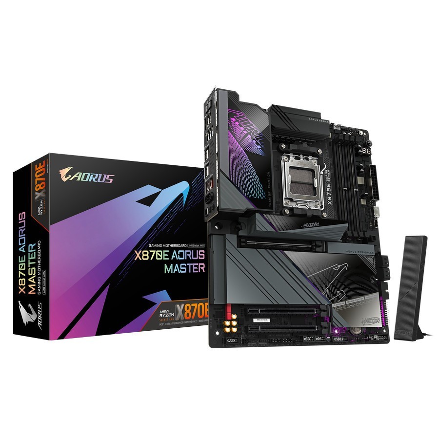 Motherboard Gigabyte X870E AORUS MASTER (AM5, AMD, X870, DDR5, USB3.2, SATA3)