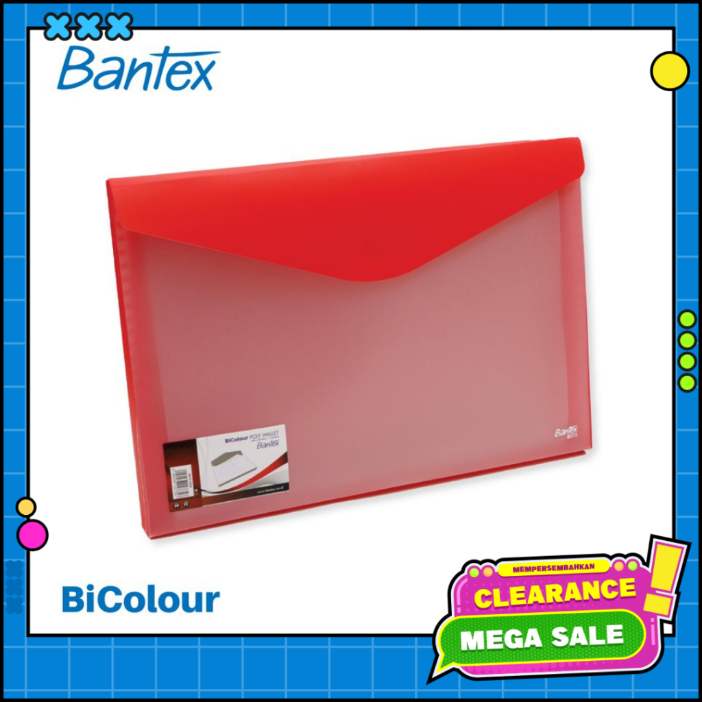 

[BMS Tangerang] Bantex Map Plastik Perekat / Bicolour Poly Wallet Folio #8015 [Clearance]