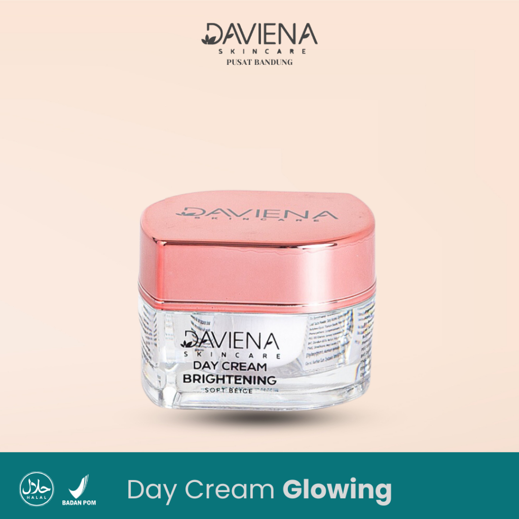 Day Cream Krim Glowing Series Perawatan Wajah Untuk Mencerahkan - Daviena Skincare Bandung Store
