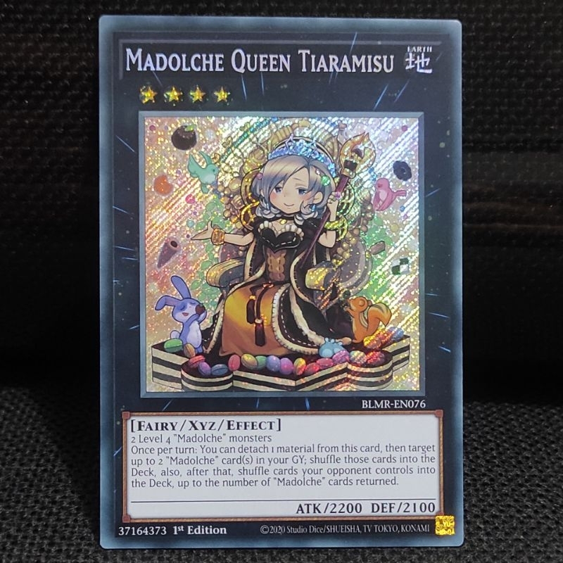 Kartu Yugioh TCG Madolche Queen Tiaramisu Secret Rare SE ORI BLMR NM