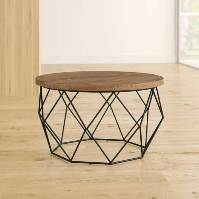 Meja Industrial/Meja Teras/Coffee Table/Meja Kayu Jepara | Mebel Jepara