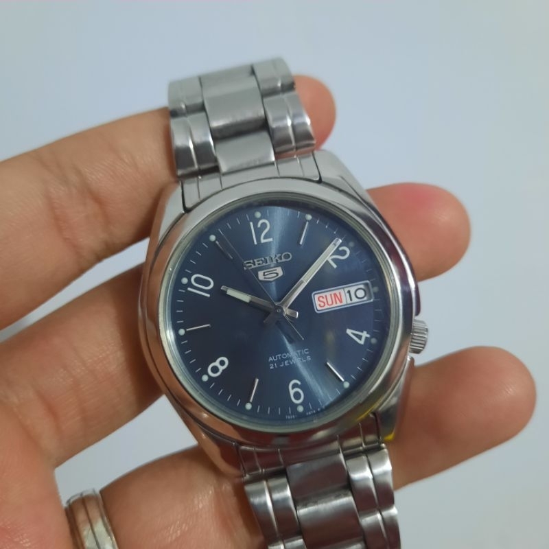 RARE  Seko 5 Automatic SNKA45K Grey Sunbrust Dial SNKA45 Abu-Abu Semi Military not SNK621K1 SNK621