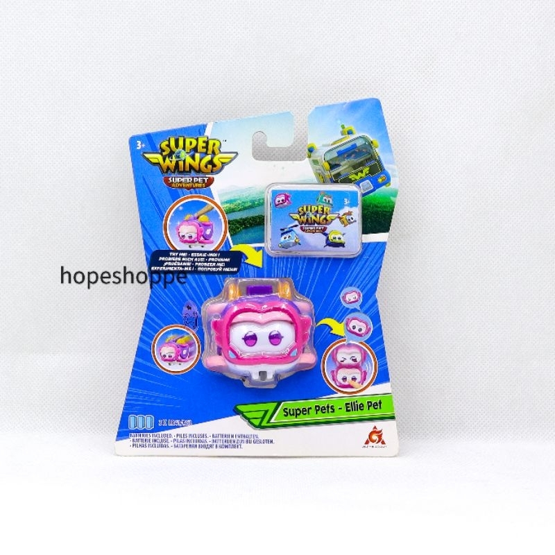 Super Wings Super Pets Ellie Pet Original Alpha Group Action Figure Face Changer