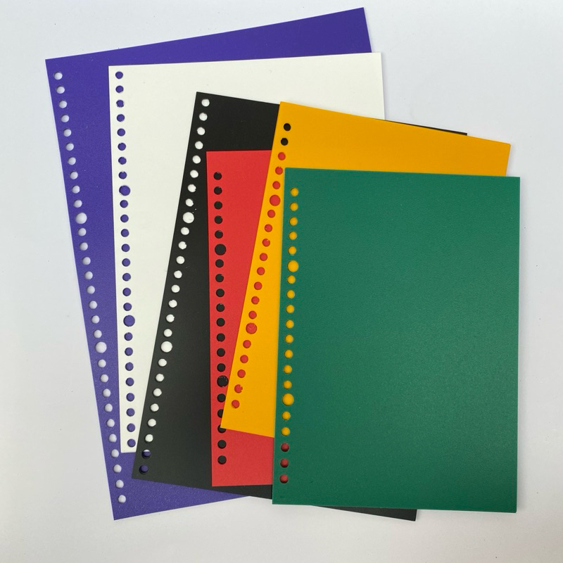 

Sampul loose leaf Cover bahan mika bening tebal untuk Binder ukuran A4/B5/A5