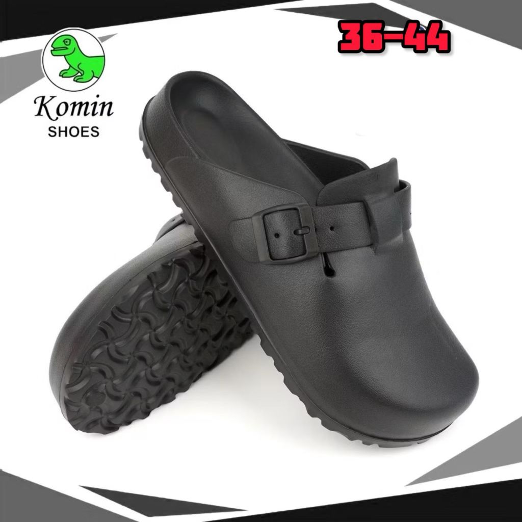 Sandal Slop Karet Pria Wanita Kekinian Korean Style Sendal Cowok Sandal Pria Slipon Big Size 36-44 S