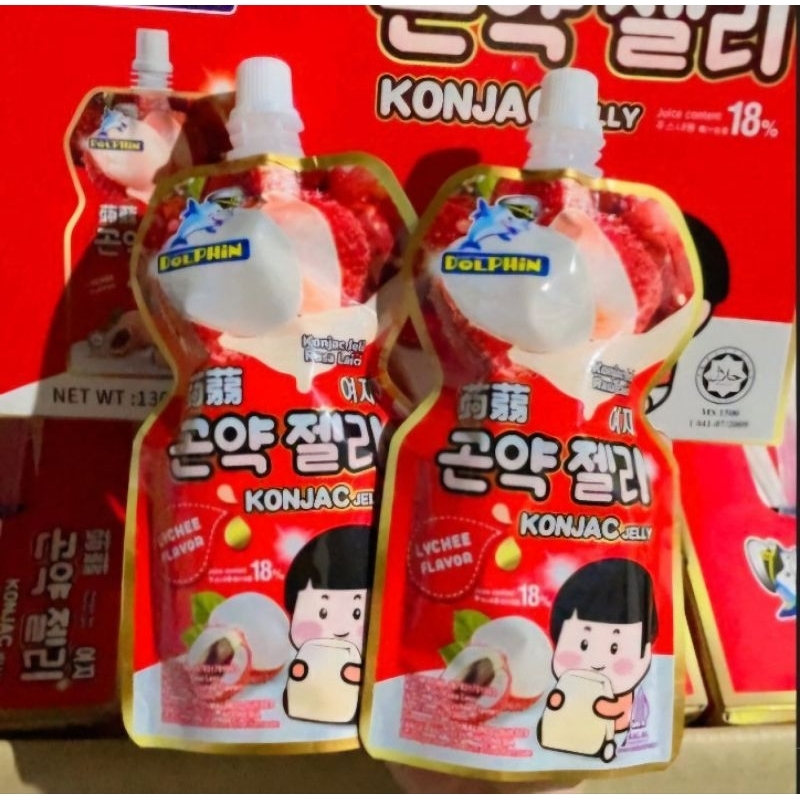 

Konjac Jelly Minuman Dengan Rasa Lychee dan Varian Rasa Lainnya Kemasan 130gr