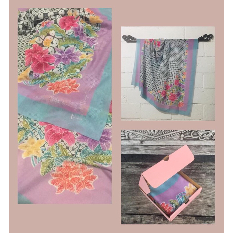 Scarf-Hijab-Ethnic-Batik-Bunga-1, Pekalongan Jateng