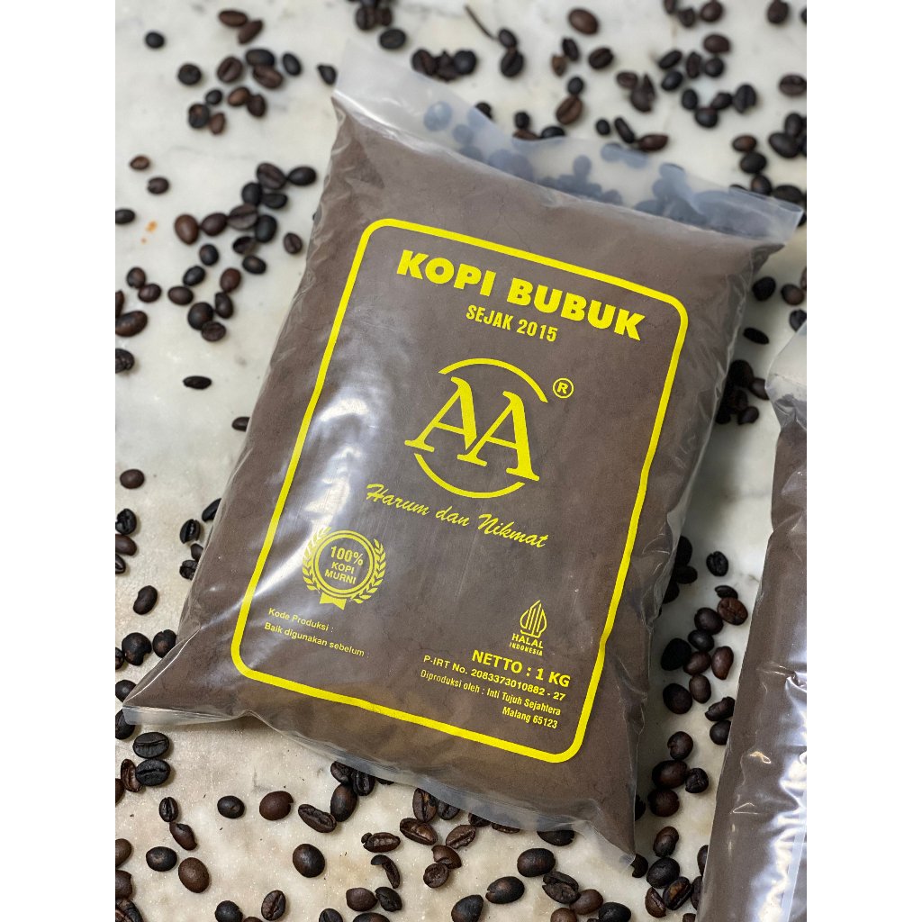 

KOPI BUBUK VIRAL KHAS DAMPIT 1KG MERK AA 100% MURNI KOPI