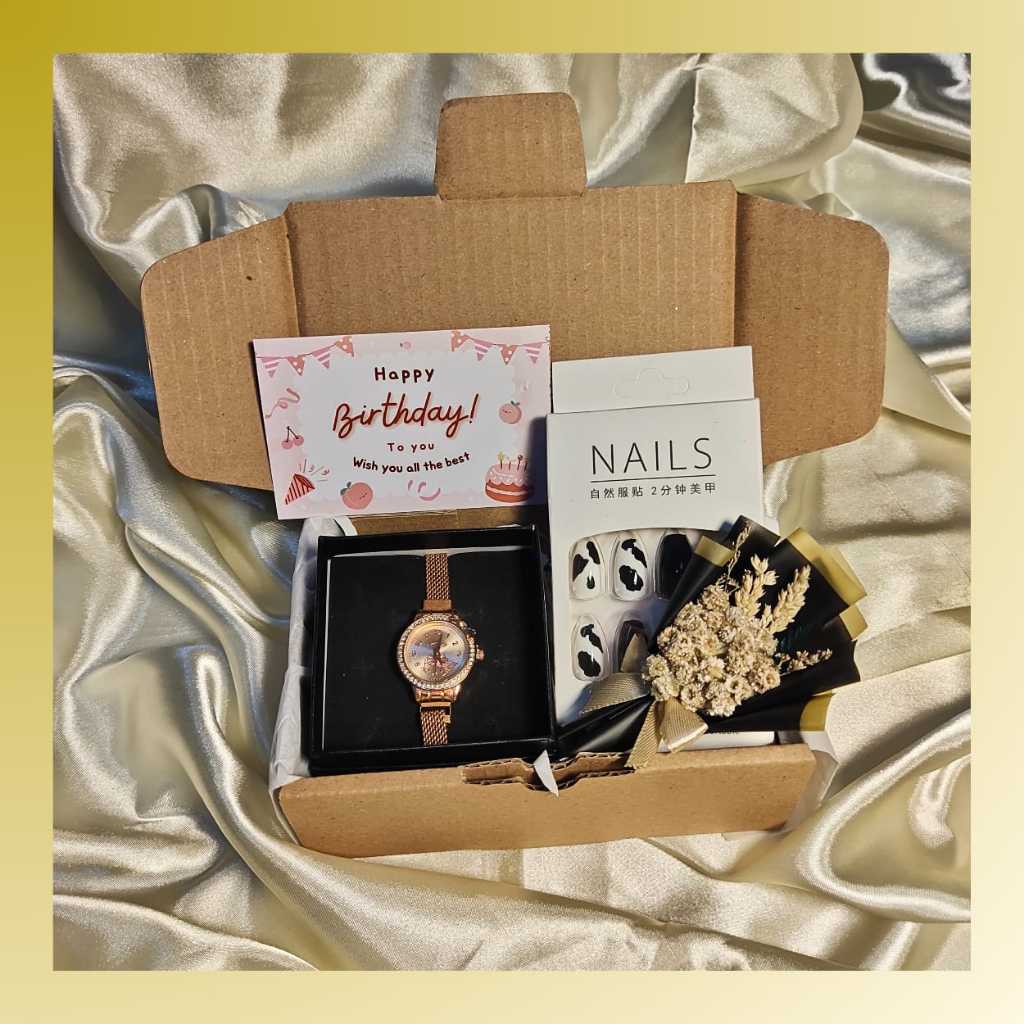 SET KADO JAM TANGAN WANITA / KADO UNTUK PACAR / KADO UNTUK SAHABAT WANITA