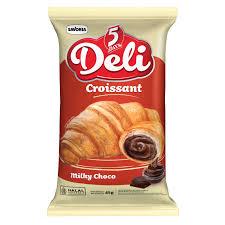 

5 Days DELI Croissant Ecer Roti Kroisan 45gr. rasa Milky Choco