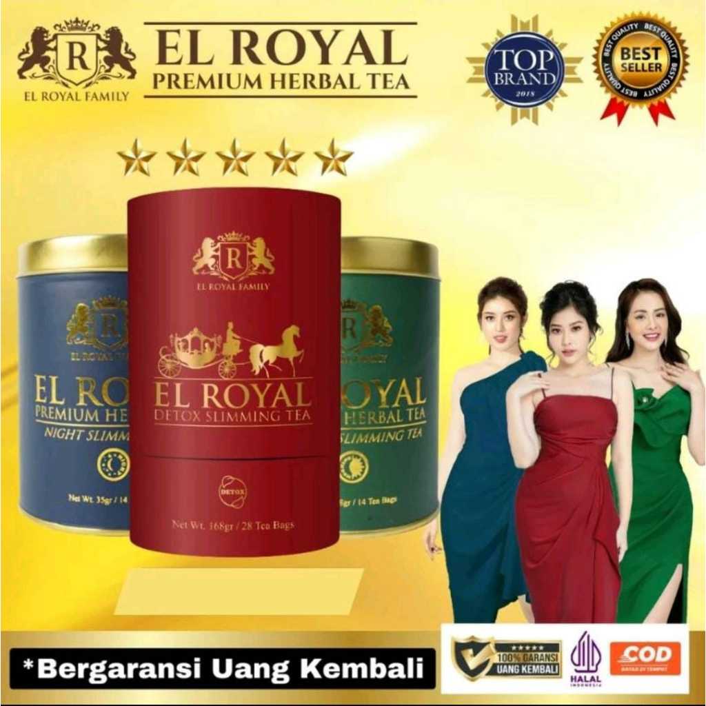 

El Royal Detox Slimming Tea Teh Diet Ampuh Original BPOM