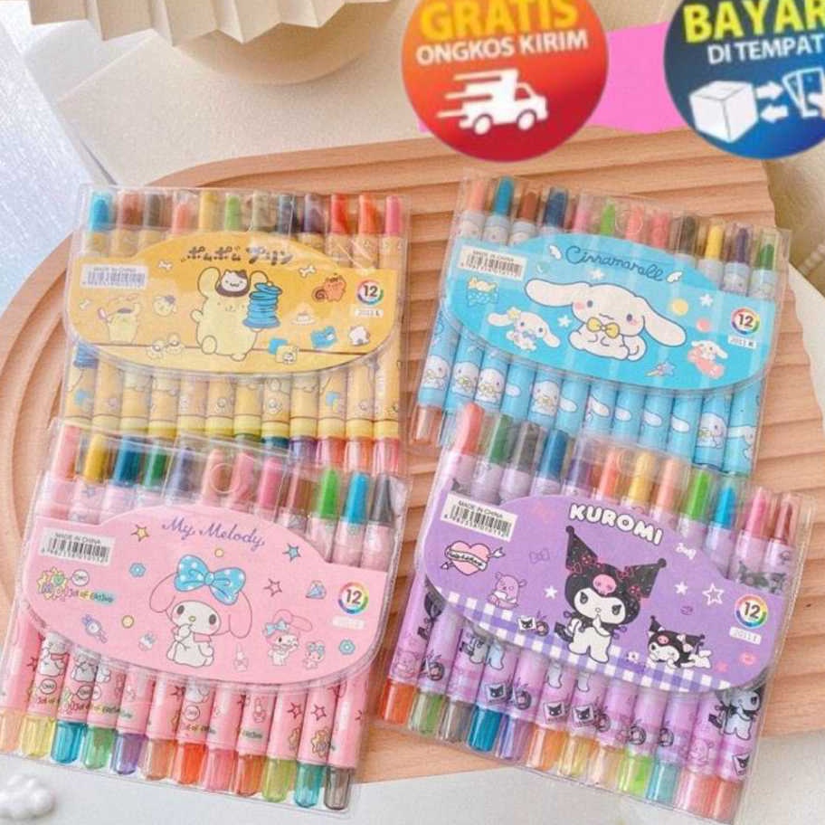 

KP8 KP184 KRAYON PUTAR PANJANG 12 WARNA KRAYON SEKOLAH KRAYON ANAK CRAYON PUTAR PANJANG 12 WARNA ROLLING CRAYON OIL PASTEL KRAYONLUCUSTATIONARY