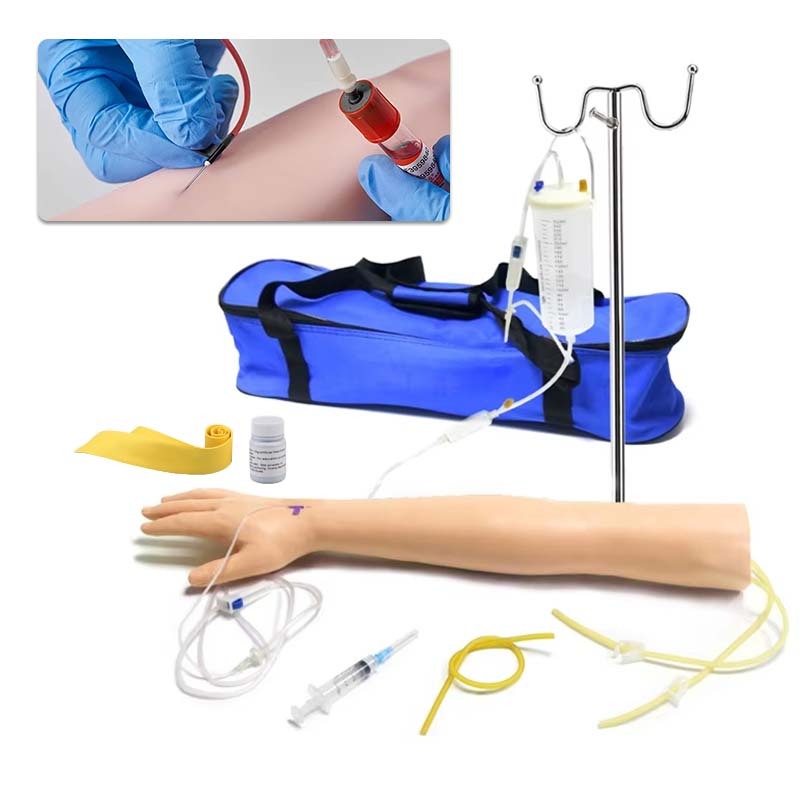 1 Set Manekin Lengan Infus Manekin Medis Silikon Manekin Lengan Manekin Tangan Infus Latihan Infus S
