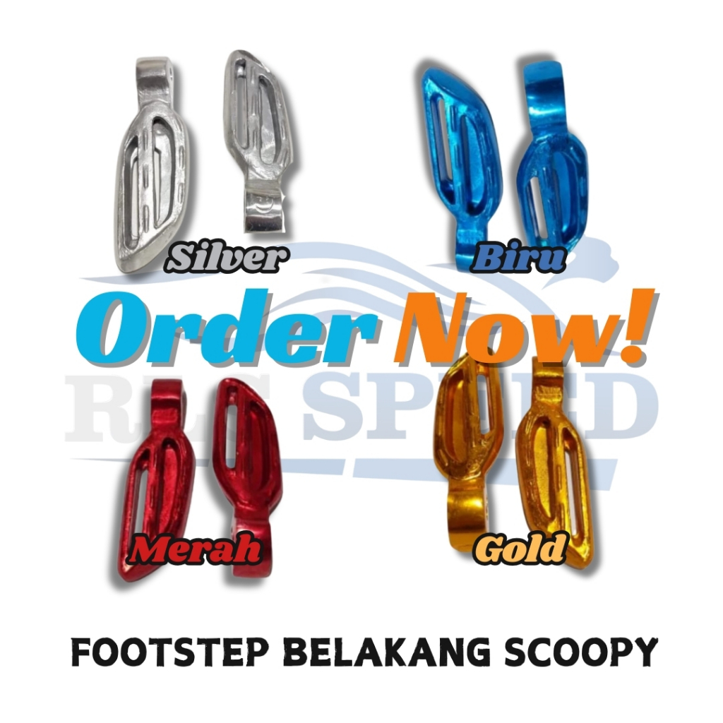 FOOTSTEP BOSTEP POSTEP PIJAKAN KAKI BELAKANG HONDA SCOOPY 2021