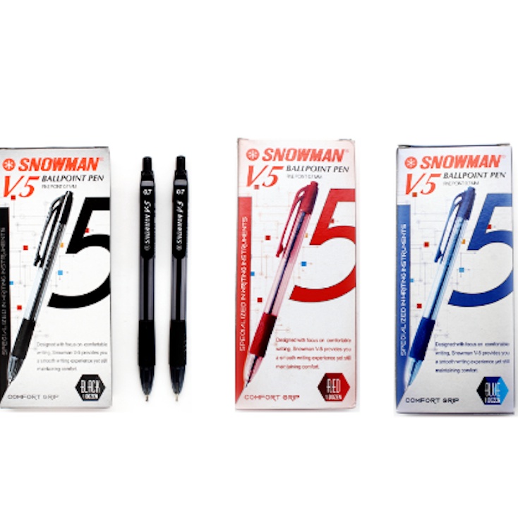 

ART M8M8 1pack12pc Pulpen SNOWMAN V5 Pen Cetek Snowman 7mm