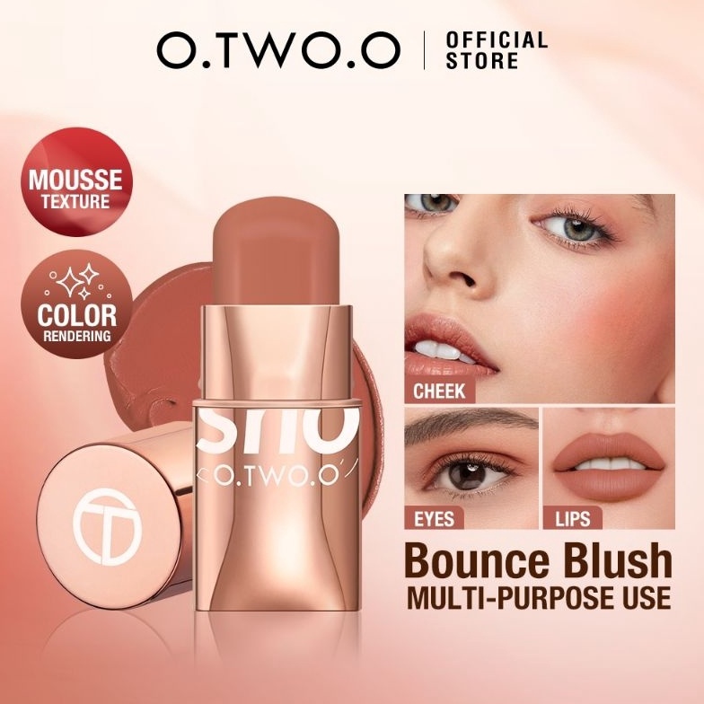 Cuma satu hari OTwoO Blush On Stick 3in1 Hydrating Gloss Lip  Cheek balm dz SC49